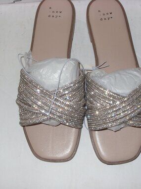 A New Day Womens size 8 Rhinestone glitter shoes new with tags